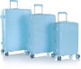 Большой чемодан Heys Pastel на 97/116 л весом 4,6 кг из поликарбоната Голубой