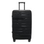 Большой чемодан Milano Bag 115/132 л из полипропилена 4,4 кг Черный