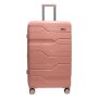 Большой чемодан Milano Bag 115/132 л из полипропилена 4,4 кг Розовый