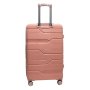 Большой чемодан Milano Bag 115/132 л из полипропилена 4,4 кг Розовый