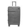 Велика валіза Milano Bag 115/132 л із поліпропілену 4,4 кг Сіра