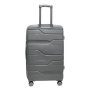 Велика валіза Milano Bag 115/132 л із поліпропілену 4,4 кг Сіра