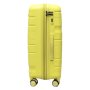Большой чемодан Milano Bag 115/132 л из полипропилена 4,4 кг Желтый