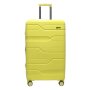 Большой чемодан Milano Bag 115/132 л из полипропилена 4,4 кг Желтый