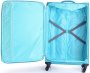 Большой чемодан на 4-х колесах 91 л Travelite Naxos, бирюзовый