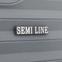 Велика валіза Semi Line на 89 л вагою 4,5 кг з поліпропілену Антрацит