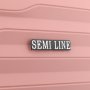 Большой чемодан Semi Line на 89 л весом 4,5 кг из полипропилена Розовый