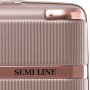 Большой чемодан Semi Line с одинарной ручкой на 93 л весом 4 кг Шампань