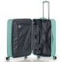 Большой чемодан Swissbrand Berlin на 98/108 л из поликарбоната Бирюзовый