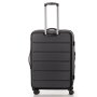 Большой чемодан Swissbrand Berlin на 98/108 л из поликарбоната Черный