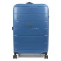 Большой чемодан Travelite Paklite Mailand Deluxe на 102 л весом 4,6 кг из полипропилена Синий