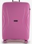 Большой чемодан V&amp;V Travel Flash light 2.0 с расширением на 115/125 л весом 4,3 кг из полипропилена Розовый