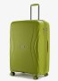 Большой чемодан V&amp;V Travel Flash light 2.0 с расширением на 115/125 л весом 4,3 кг из полипропилена Зеленый