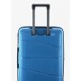 Большой чемодан V&amp;V Travel Peace на 115/125 л из полипропилена Синий