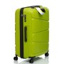 Большой чемодан V&amp;V Travel Peace на 115/125 л из полипропилена Зеленый