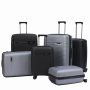 Большой чемодан V&amp;V Travel Summer Breeze на 100/110 л весом 4,3 кг из полипропилена Серый