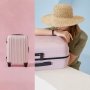 Большой чемодан Xiaomi Ninetygo Elbe – 104 л, 5,1 кг Розовый