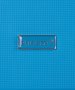 Большой дорожный пластиковый чемодан 4-х колесный PUCCINI, голубой