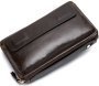 Великий чоловічий клатч Tiding Bag Коричневий