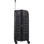 Большой пластиковый чемодан VIP XION на 115/129 л весом 5 кг Черный