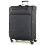 Большой текстильный чемодан 4-х колесный 97/107 л Rock Madison (L) Black