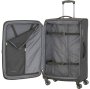 Большой тканевый чемодан Travelite Crosslite на 102/115 л весом 3,6 кг Черный