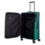 Большой тканевый чемодан Travelite Viia на 91/103 л весом 3,4 кг Зеленый