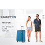 CarryOn AIR (L) Steel Blue 100/120 л чемодан из полиэстера на 4 колесах синий