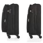 CarryOn AIR (M) Black 70/84 л чемодан из полиэстера на 4 колесах черный
