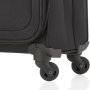 CarryOn AIR (M) Black 70/84 л чемодан из полиэстера на 4 колесах черный