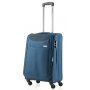CarryOn AIR (M) Steel Blue 70/84 л чемодан из полиэстера на 4 колесах синий
