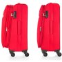 CarryOn AIR (S) Cherry Red 35/41 л чемодан из полиэстера на 4 колесах красный