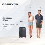 CarryOn Skyhopper 57 л валіза з полікарбонату на 4 колесах чорна