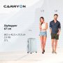 CarryOn Skyhopper (M) Silver 57 л чемодан из поликарбоната на 4 колесах серебро