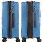 CarryOn Transport (M) Blue Jeans 65/77 л чемодан из полипропилена на 4 колесах синий