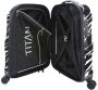 Чемодан гигант из поликарбоната 103 л Titan X2, черный с белым