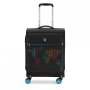 Чемодан под ручную кладь Roncato Lite PRINT на 42/48 л, вес 1,5 кг Черный
