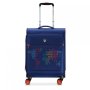 Чемодан под ручную кладь Roncato Lite PRINT на 42/48 л, вес 1,5 кг Синий