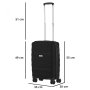 Чемодан ручная кладь CarryOn Porter на 35 л весом 2,5 кг Черный
