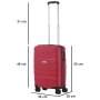 Чемодан ручная кладь CarryOn Porter на 35 л весом 2,5 кг Красный