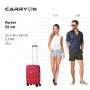 Чемодан ручная кладь CarryOn Porter на 35 л весом 2,5 кг Красный