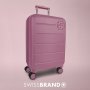Чемодан ручная кладь Swissbrand Berlin на 34 л из поликарбоната Фиолетовый