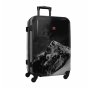 Чемодан ручная кладь Swissbrand Verbier из поликарбоната на 34 л с принтом Черный 