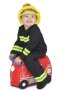 Дитяча валіза 18 л Trunki FRANK FIRETRUCK, червоний
