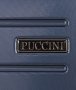 Дорожный пластиковый чемодан гигант 4-х колесный PUCCINI, синий