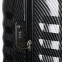 Элитный чемодан гигант из поликарбоната и кожи 113 л Roncato Uno Zip Delux Limited Edition, карбон