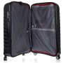 Элитный чемодан гигант из поликарбоната и кожи 113 л Roncato Uno Zip Delux Limited Edition, карбон
