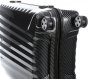 Элитный чемодан гигант из поликарбоната и кожи 113 л Roncato Uno Zip Delux Limited Edition, карбон