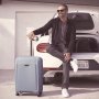 Epic Phantom SL 95 л валіза з поліпропілену на 4 колесах cіро-блакитна