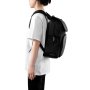 Міський рюкзак Soft Daypack із захистом від крадіжок, від порізів із відділом під ноутбук Чорний